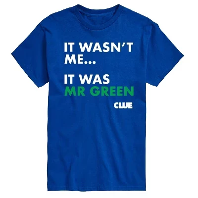 Мужская футболка Clue It Wasnt Me It Was Mr Green