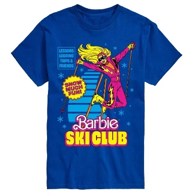 Мужская футболка Barbie Ski Club с принтом, синяя