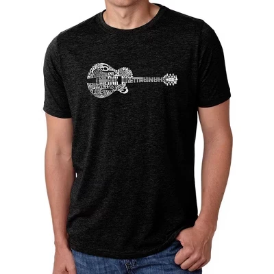Мужская футболка премиум-класса Blend Word Art - Country Guitar black