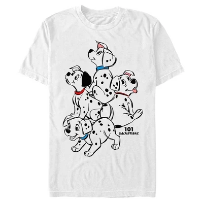 Мужская футболка 101 Dalmatians «Щенки», белая