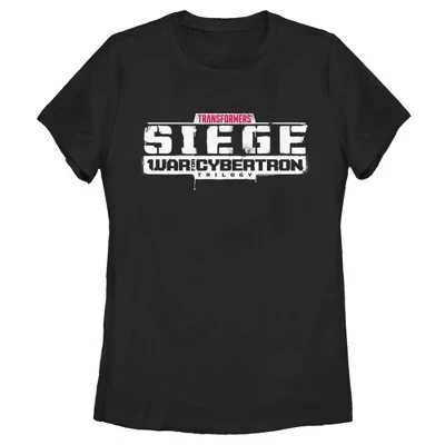 Женская футболка Transformers Siege Logo, черная