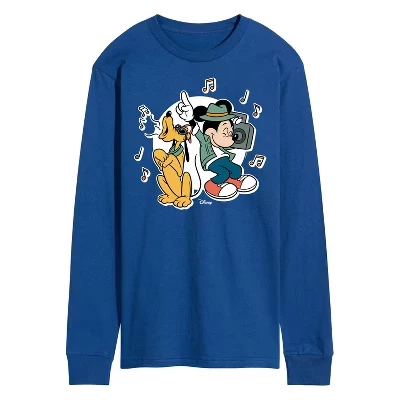 Мужская футболка Disney Pluto Sings, синяя
