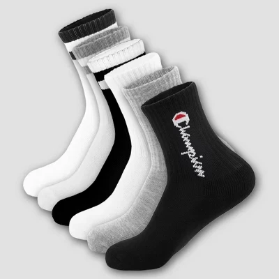 Носки для мальчиков Champion, 6 пар, белые/серые/черные