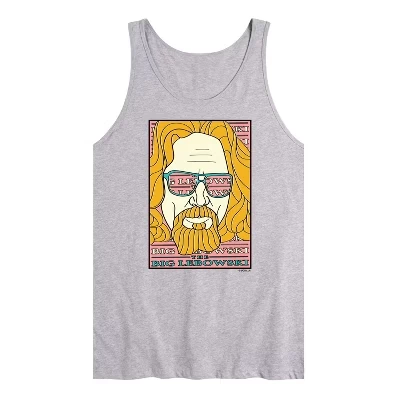 Мужская майка с графическим рисунком в стиле рок-н-ролл и поп-арт от Lebowski athletic heather