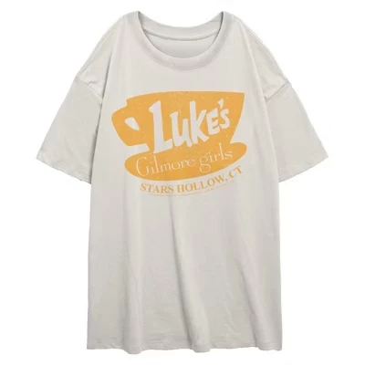 Женская футболка с надписью Luke's Diner Stars Hollow для юниоров цапля
