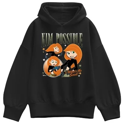 Женское худи Kim Possible Kim Bootleg, черное