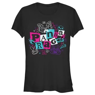 Женская футболка Panda Rage Mei Lee для юниорок черного цвета