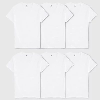 Мужские футболки Hanes V-образный вырез, 6 шт.
