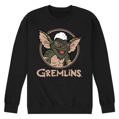Мужская - - Оригинальная флисовая толстовка с графическим рисунком Evil Grim черного цвета