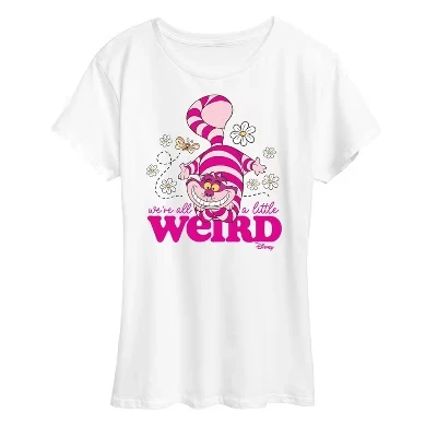 Женская футболка Alice in Wonderland «Странные», белая