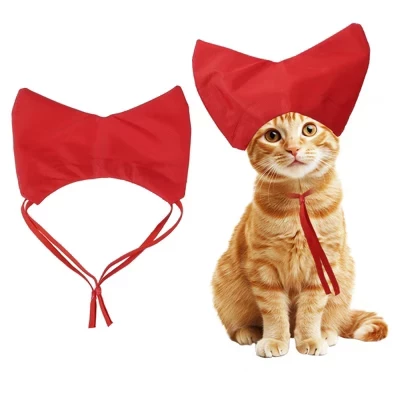 Душевая шапочка Unique Bargains для кошек, красная