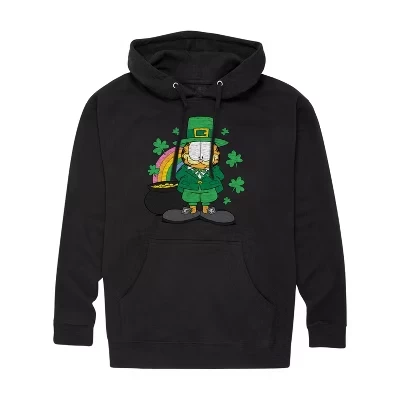 Мужское худи Garfield Rainbow Shamrocks, черное