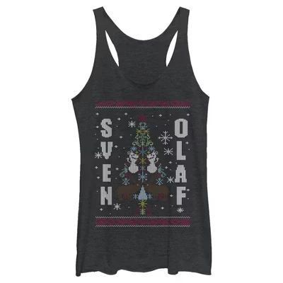 Женская майка-беговел Ugly Christmas Besties Racerback