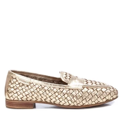Женские кожаные балетки Carmela Braided, золотистые