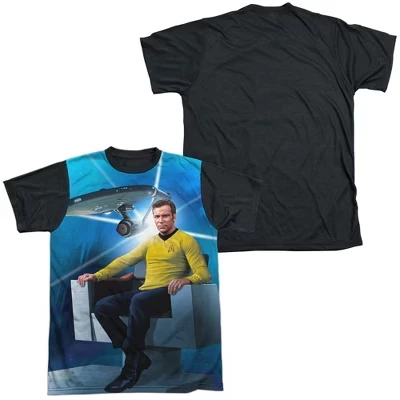Мужская футболка Kirks Ship Costume с коротким рукавом белого цвета