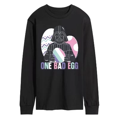 Мужская футболка с длинным рукавом и рисунком Вейдера One Bad Egg, черная
