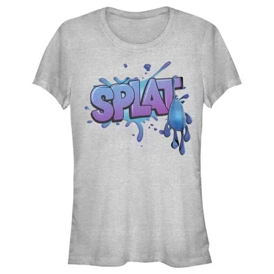 Женская футболка с логотипом Strange World Splat для юниорок athletic heather