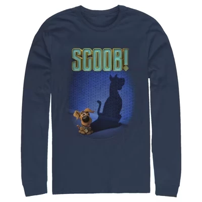 Мужская футболка с длинным рукавом Scooby-Doo, синяя