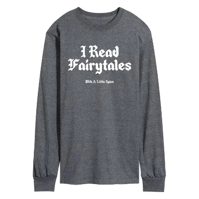Мужская футболка с длинным рукавом Read Spice Fairytales и графическим рисунком heather charcoal