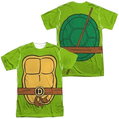 Мужская футболка Tmnt Tmnt Donatello Costume с коротким рукавом белого цвета