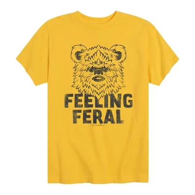 Футболка Feeling Feral Ewok с коротким рукавом и рисунком желтого цвета