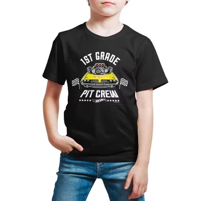 Футболка с коротким рукавом и рисунком Pit Crew 1-го класса черного цвета