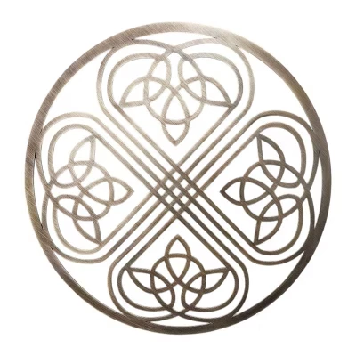 Панно SlickBlue Celtic, клевер, 30 см, античная латунь