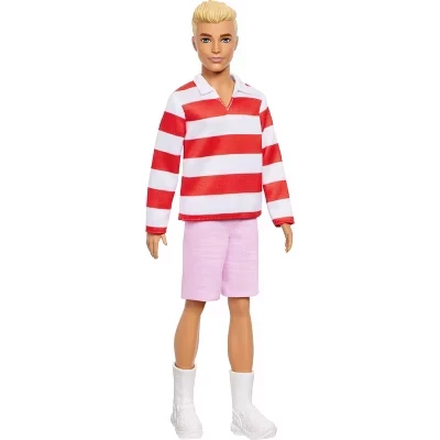 Кукла Barbie Кен №241, красный топ, розовые шорты