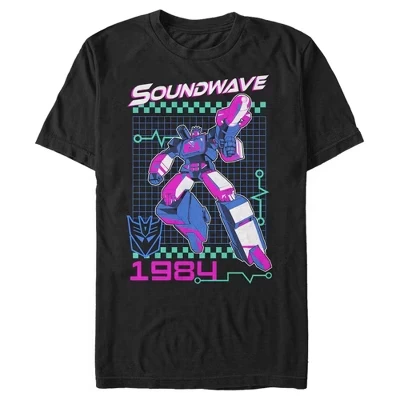 Мужская футболка Soundwave 1984, черная