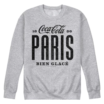 Мужская - - Флисовая толстовка с графическим принтом Paris Bien Glace athletic heather
