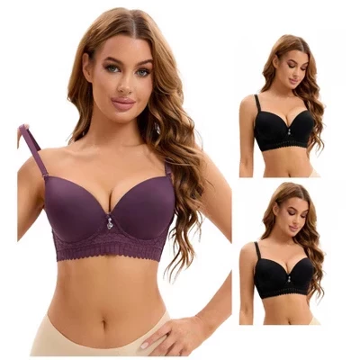 Бюстгальтеры INSPIRE CHIC, 2 черных, 1 фиолетовый