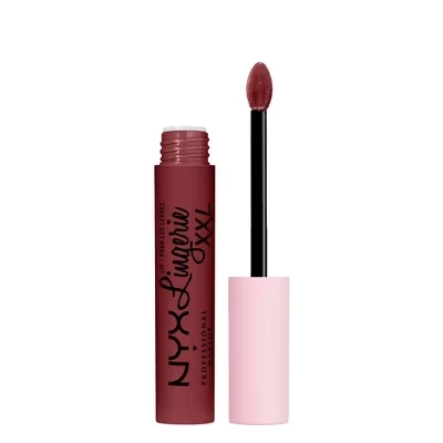 Lip Lingerie XXL Гладкая матовая жидкая губная помада - 16 часов, Longwear - 0,13 жидких унций, 24 полоски и дразнилки