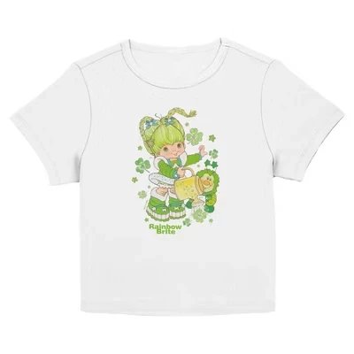 Женская футболка Lucky Green Clover для юниорок с изображением белой цапли
