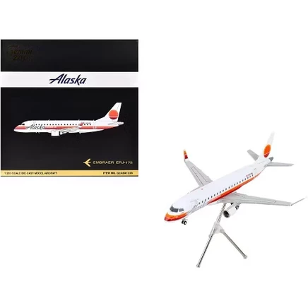 Модель самолета GeminiJets ERJ-175, 1:200, белая