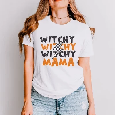Унисекс футболка Simply Sage Market Witchy Mama, белая