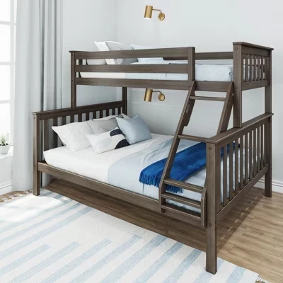Двухъярусная кровать Max & Lily Twin XL/Queen, бежевая
