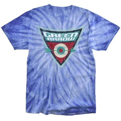 Мужская футболка Batman Bb Green Arrow Shield Tie Dye королевского монохромного цвета