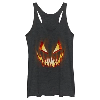 Женская спортивная майка Lost Gods Evil Pumpkin Face Racerback