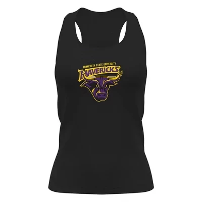 Женская спортивная майка Mankato с логотипом Университета штата Миннесота, черный