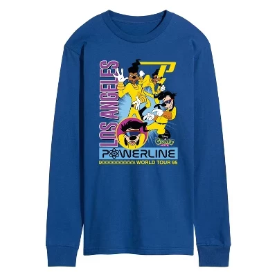 Мужской лонгслив A Goofy Movie Los Angeles, синий