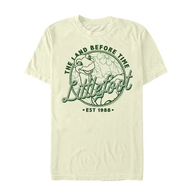 Мужская футболка The Land Before Time Littlefoot Est. 1988 бежевого цвета