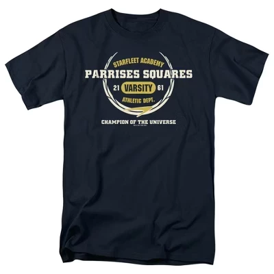 футболка для взрослых parrises Squares темно-синего цвета