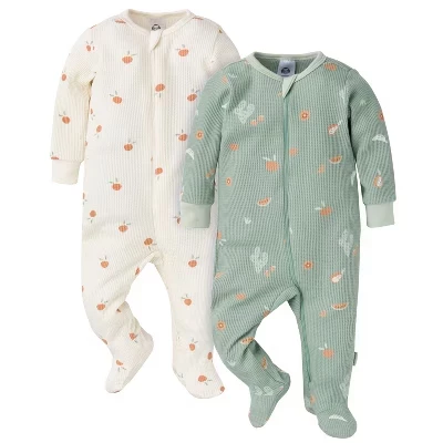 Детский комбинезон Gerber Sleep 'N Play 2 шт., зеленый