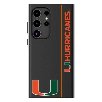 Боковая панель NCAA ACC Universities, совместимый с MagSafe чехол для мобильного телефона Samsung Galaxy miami hurricanes