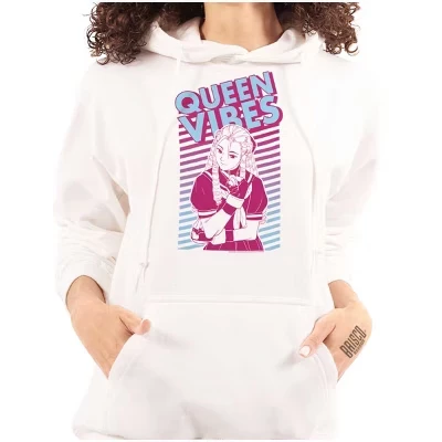 Уличный боец Karin Queen Vibes Толстовка с капюшоном Женская лицензионная белая