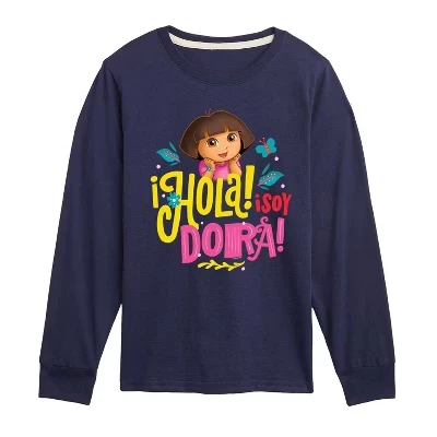 Футболка с длинным рукавом и рисунком Hola Isoy Dora
