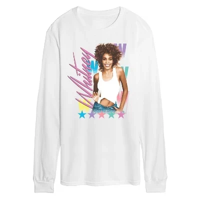 Мужская футболка Whitney Houston Celebrate, белая