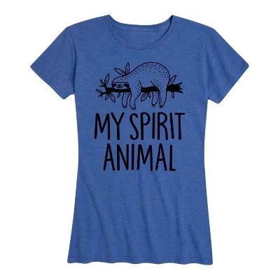 Женская футболка с коротким рукавом с изображением животных-ленивцев My Spirit Animal