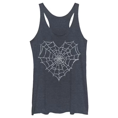 Женская спортивная майка Lost Gods Halloween Heart Spider Web Racerback на бретелях