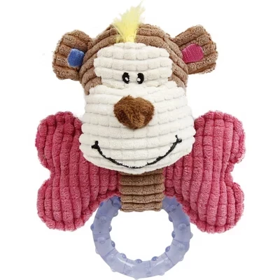 Игрушка для щенков Pet Life Paci-Plush, для зубов, розовая